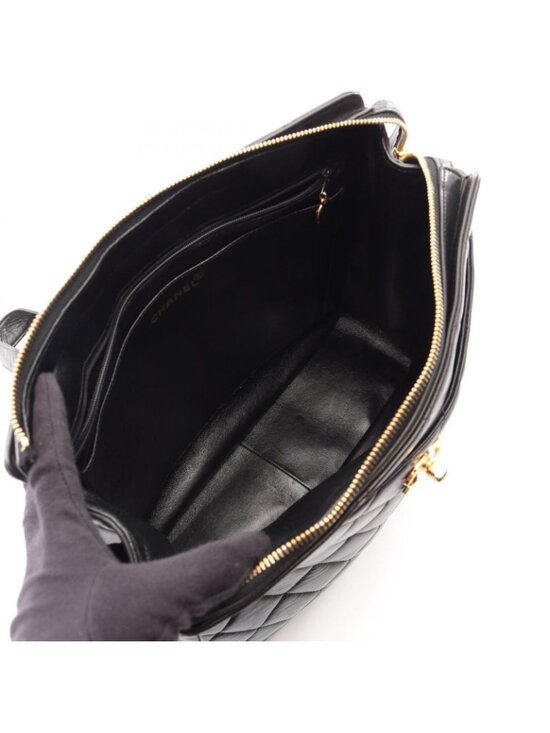 Chanel Backpack Quilted Black Lambskin main image 7